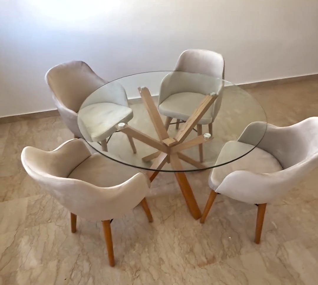 Pack AM SP4 (4 Chaise + Table)