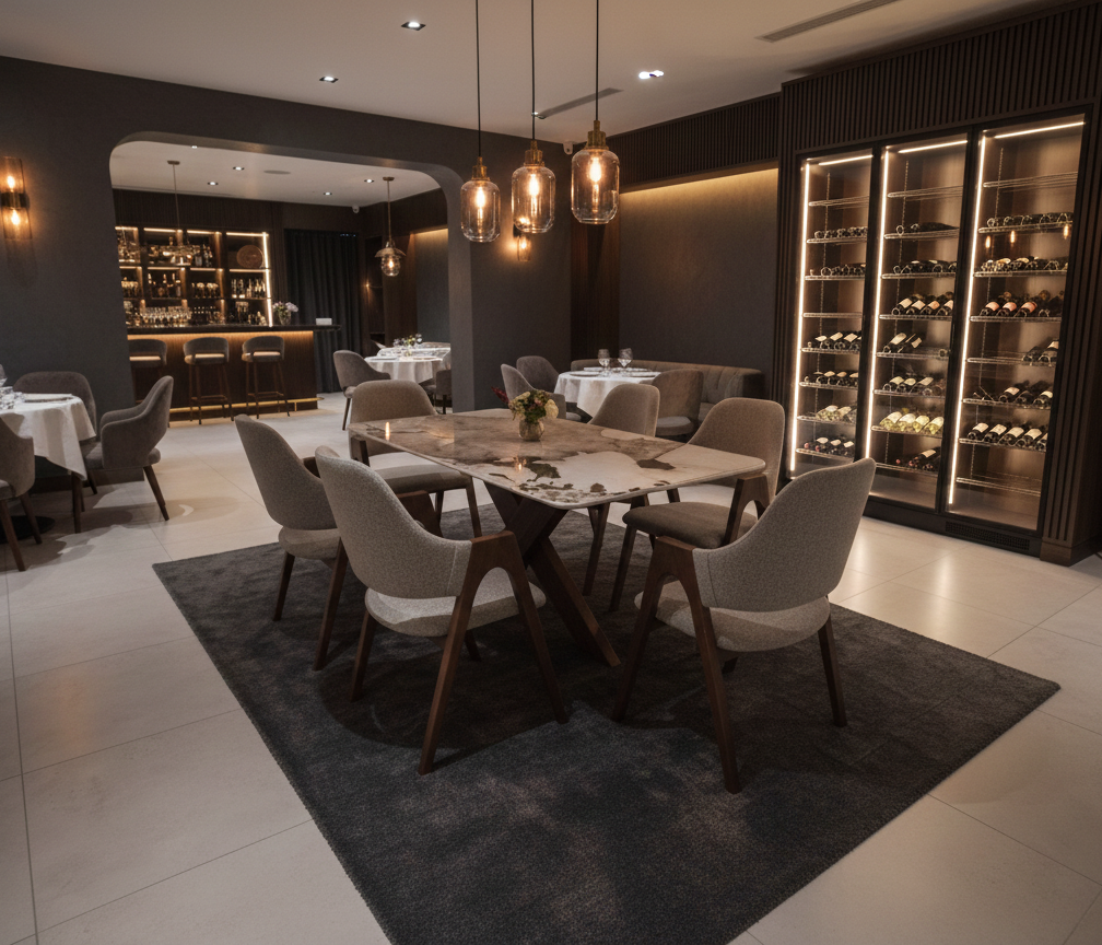 Table Céramica Premium AM (Table + 6 Chaises)