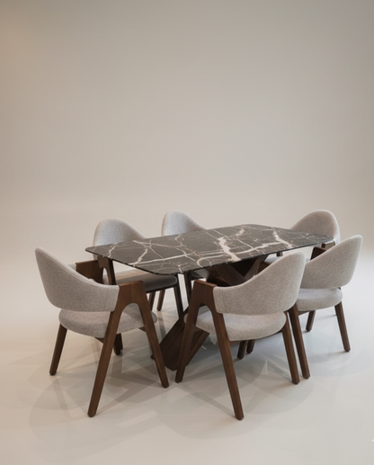 Table Céramica Premium AM (Table + 6 Chaises)