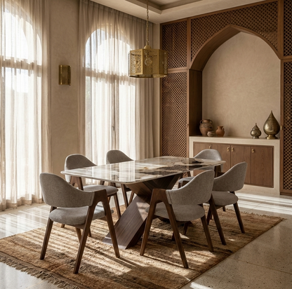 Table Céramica Premium AM (Table + 6 Chaises)