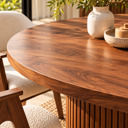 Table Bardage en Bois Massif Avec 4 Chaises